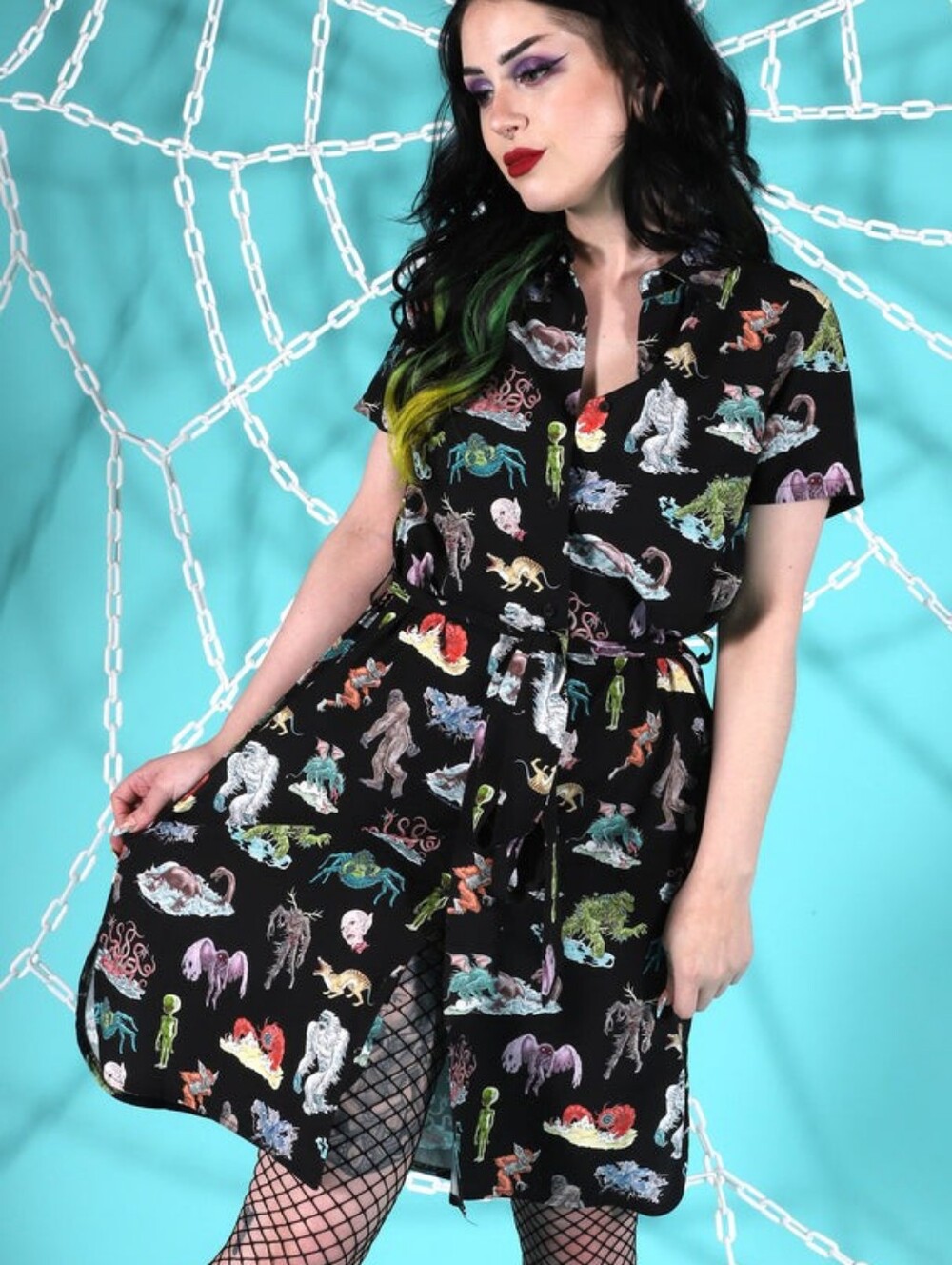 Pretty Snake Cryptids Summer Dress
